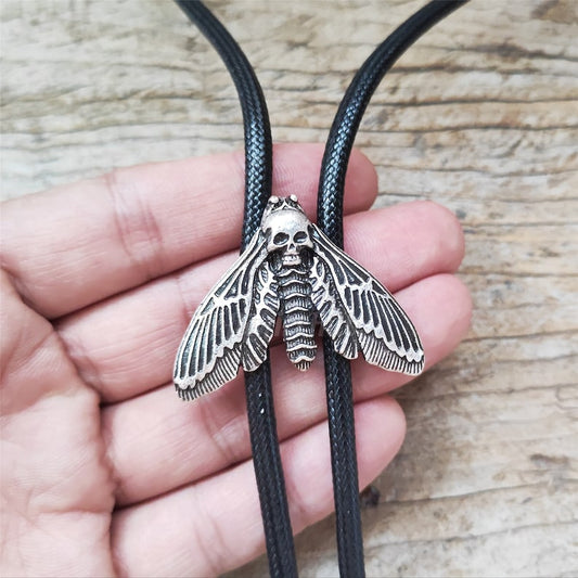 Dead Head Moth Bola Bolo Tie