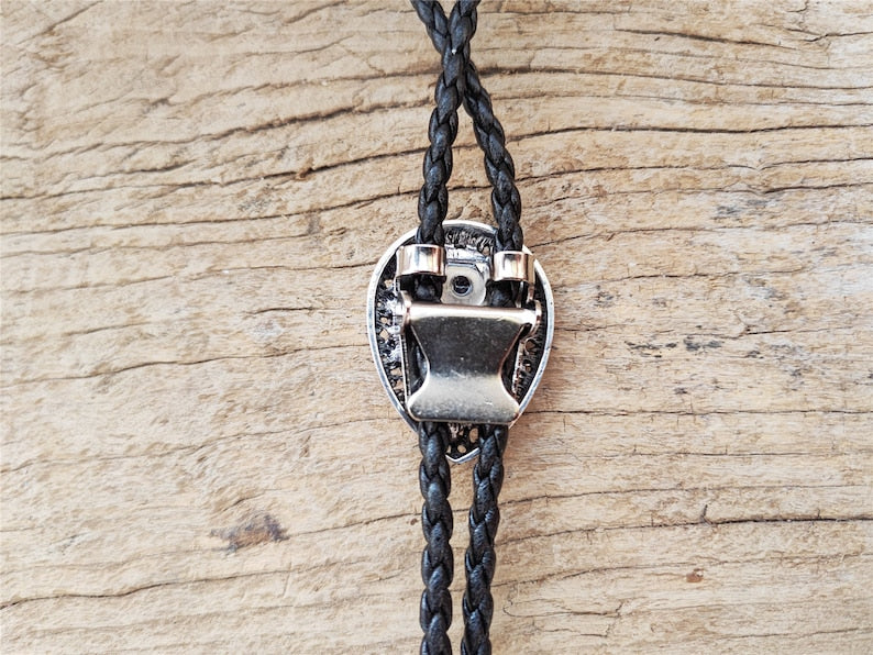 Water Drop Mother of Pearl Bola Bolo Tie