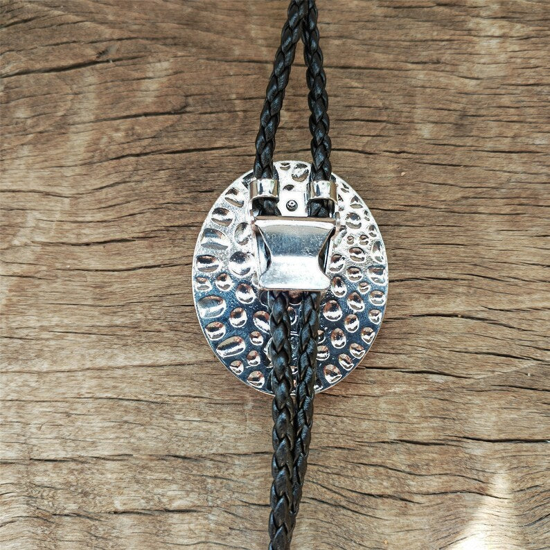 Turquoise Bolo Tie: Silver