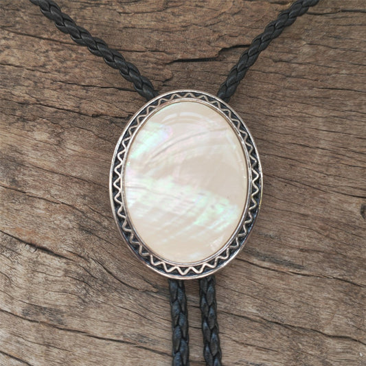 Mother of Pearl Shell Bolo Tie