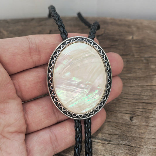 Mother of Pearl Shell Bolo Tie