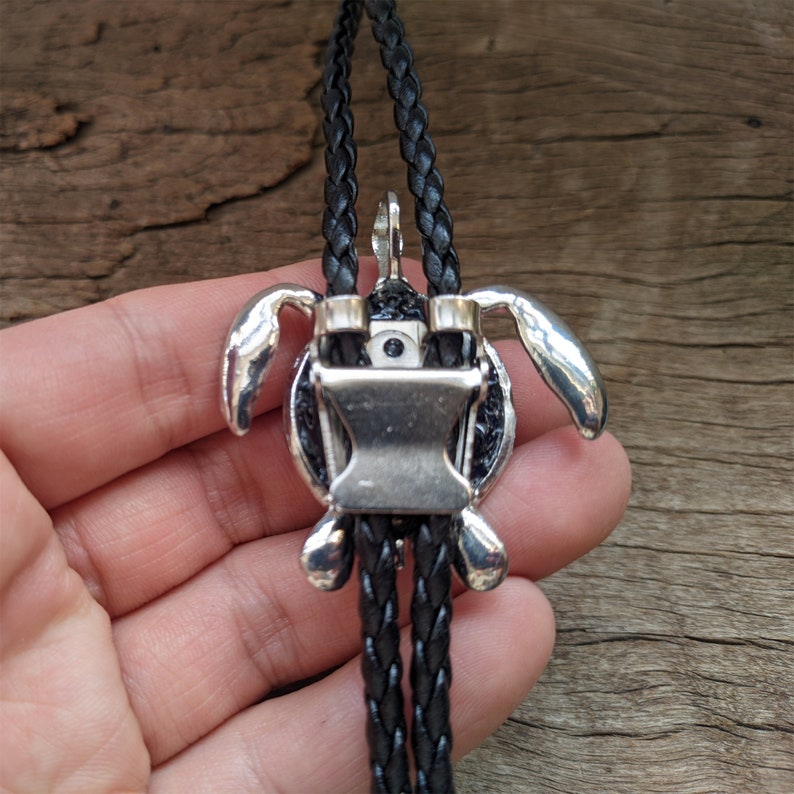 Silver Sea Turtle Bolo Tie