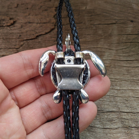 Silver Sea Turtle Bolo Tie
