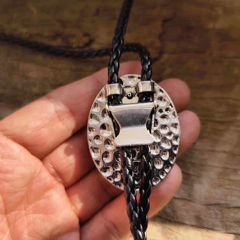 Big Tiger-eye Stone Bolo Tie