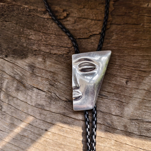 Abstract Face Bolo Tie