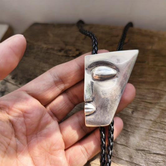 Abstract Face Bolo Tie