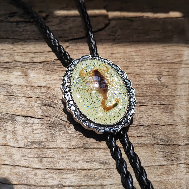 Scorpion Bolo Tie: Silver