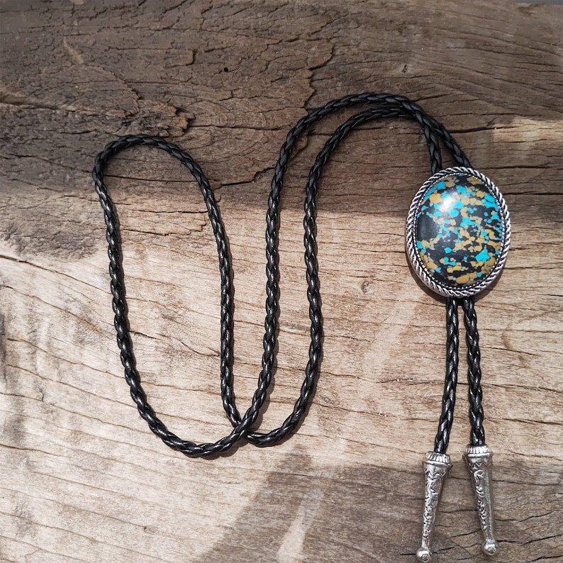 Turquoise Agate Bolo Tie