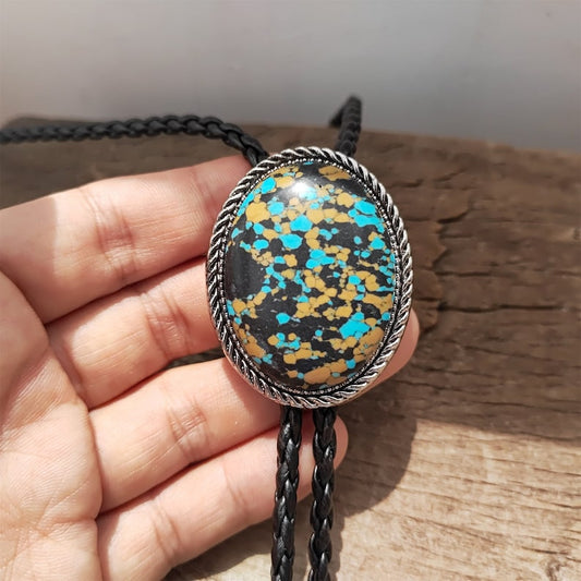Turquoise Agate Bolo Tie