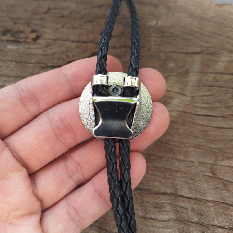 Mountain Night Bolo Tie: Silver-Plated Western Cowboy Necklace