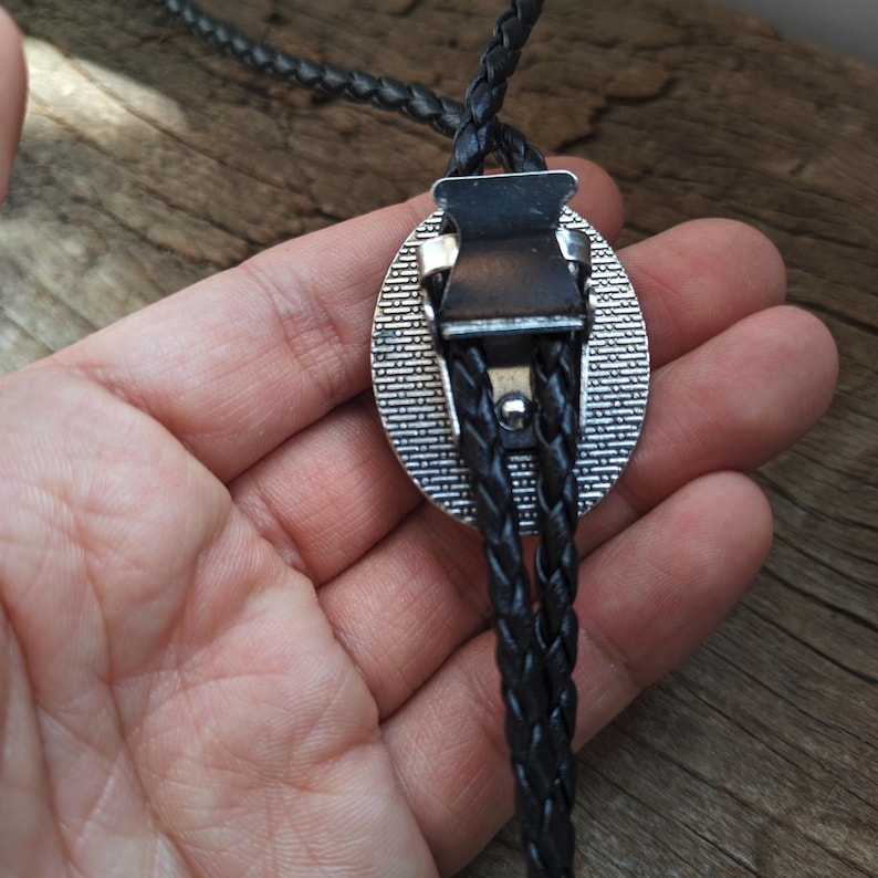 Pink Quartz Bolo Tie: Silver-Plated Cowboy Wedding Necklace