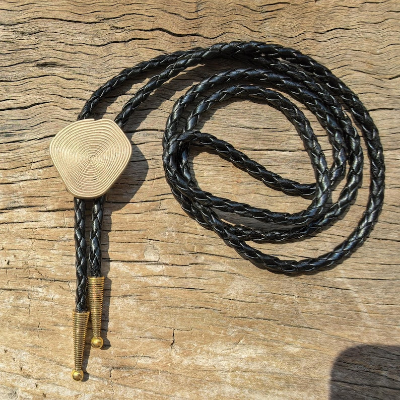 Rose Gold Bolo Tie: Rhinestone Cowboy Wedding Necktie