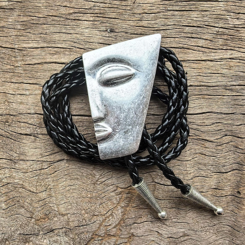 Abstract Face Bolo Tie